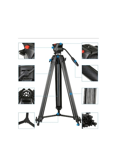 Deyatech 777 Profesional 180Cm Tripod Video Kamera+Dslr Tripod
