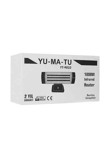 Yumatu YT-9033 Devrilme Emniyetli 1800 W Masa Altı Isıtıcı Ufo