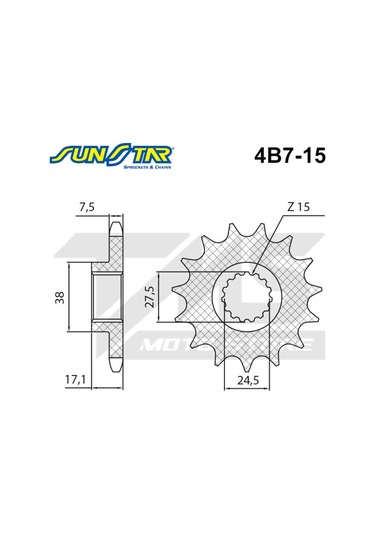 Ducati Panigale 1299 S Uyumlu Ön Dişli Sunstar (508145773)