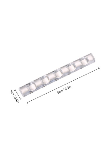 Hfambition 5 Bölmeli Akrilik Tırnak Fırça Rafı - Tırnak Sanatı Aletleri İçin Düzenleyici, Siyah