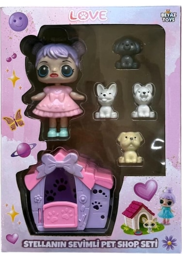 Stella Nın Sevimli Pet Shop Seti Eğlenceli Oyuncak Hayvan Dükkanı Seti Minişler