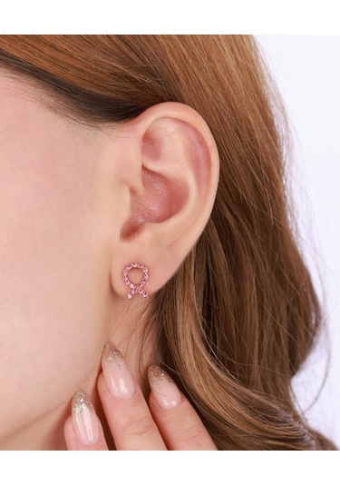 Renkli Taşlarla Süslenmiş Gümüş Küpe