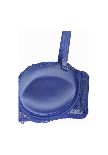 Loya Kadın Lacivert Fiori Dolgulu Straplez Sütyen Lacivert