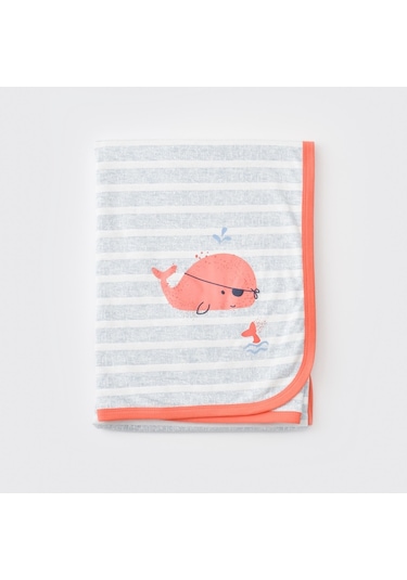 Bibaby Pirate Finny Bebek Battaniyesi 85X90 Cm 64622 Mavi