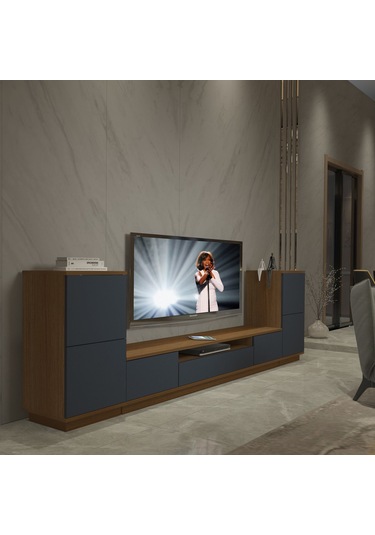 Decoraktiv Trendstyle On2s Mdf Tv Ünitesi Tv Sehpası Ceviz - Antrasit