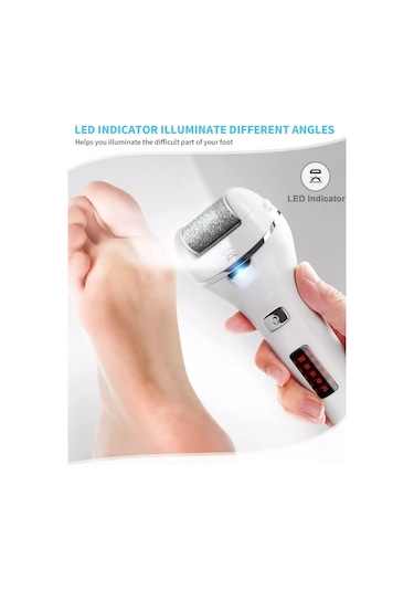 Moveevo Ölü Deriyi Çıkarmak Için Elektrikli Ayak Öğütücü, Nasırları Çıkarmak Için Su Geçirmez Pedikür, Dijital Ekranlı
