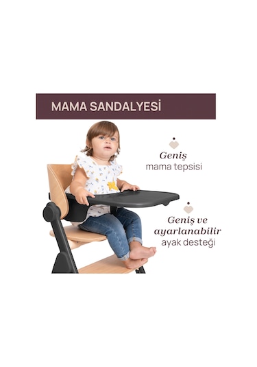 Chicco Meravıglıa Mama Sandalyesi Ebony 04087149310000
