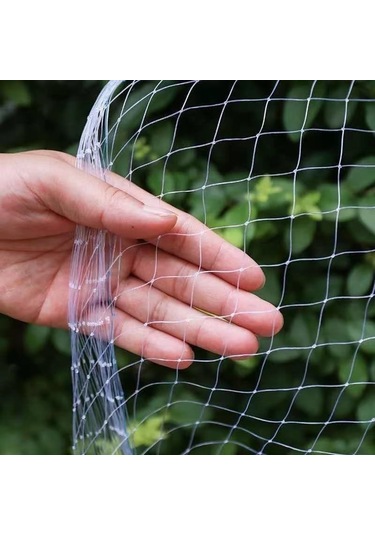 Vkemall Beyaz Nilon Kuş Engelleme Ağı - Meyve Ağacı, Bahçe, Havuz Ve Çiftlik İçin Korumalı Gölge Ağı