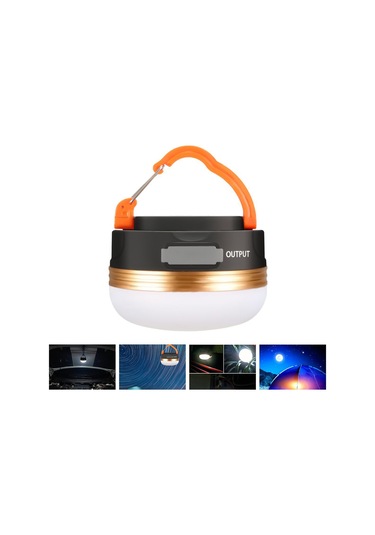 Led'li Kamp Feneri Usb Şarj Edilebilir Kamp Işığı Mini El Feneri Magnetik Tabanlı 3 Işık Modu İle Dış Mekan Kampı Acil Durumlar İçin Beyaz