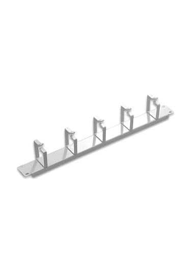 Lande 1u Yatay 5 Metal Kancalı Organizer Beyaz
