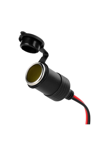 Vkemall Priz Araba Çakmak 12v Çakmak Dişi Fiş Uzatma Soketi Halka Terminal Sigortalı 10a