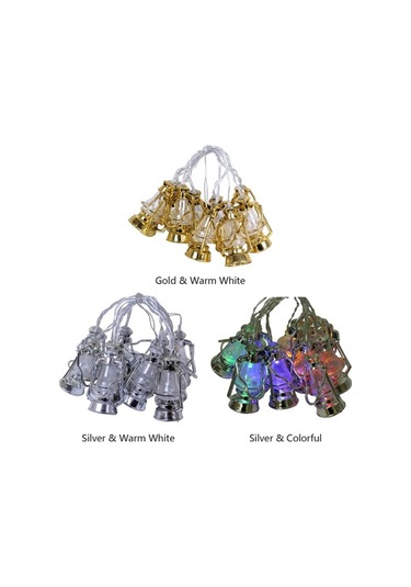 Ulzyvf Sıcak Beyaz & Renkli 10 Led Işık Zinciri 1.65m İç Mekan Yatak Odası Düğün Parti Noel Dekorasyonu