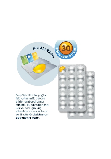 Easy Fish Oil Grow 30 Adet Çiğnenebilir Jel Form