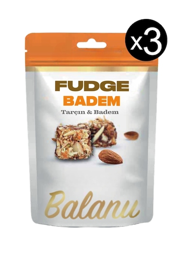 Fudge Tarçınlı & Bademli Atıştırmalık 100gr X3 Adet