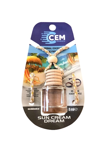 Cem Car Care Cam Fanus Sun Cream Dream Ayna Kokusu 8 ML