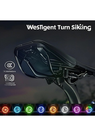 Mufunye Bisiklet Arka Feneri: Uzaktan Kumandalı Sinyal Ve Fren Işığı, Ip66 Su Geçirmez, Aydınlatma Ayarlanabilir, Çeşitli Demirlemelerle