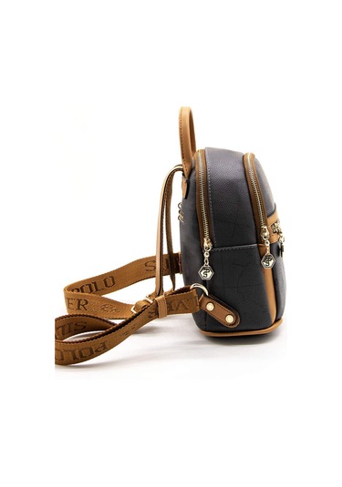 Silver Polo Unisex Sırt Çanta 983 Siyah Düz