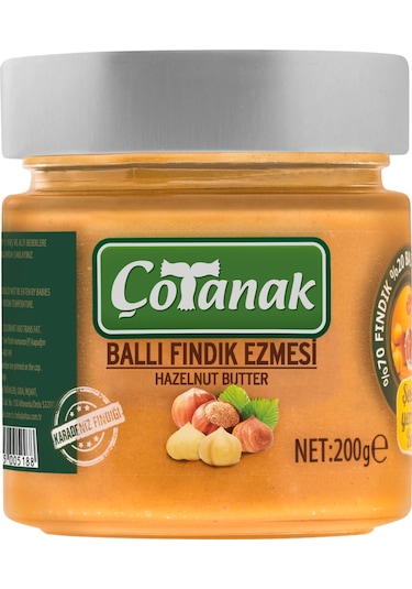Çotanak Ballı Fındık Ezmesi 200 G