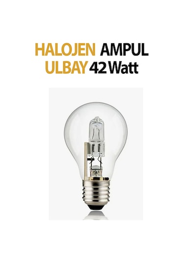 Halojen Ampul 42 Watt Dimmer Uyumlu