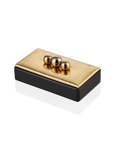 Lamedore Rollıng Stone Black Gold Box 20 11 8 Cm