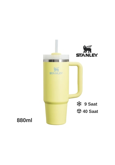 Stanley Quencher H2.o Flowstate Tumbler Pipetli Termos 0.8l Pipetli Matara Sarı