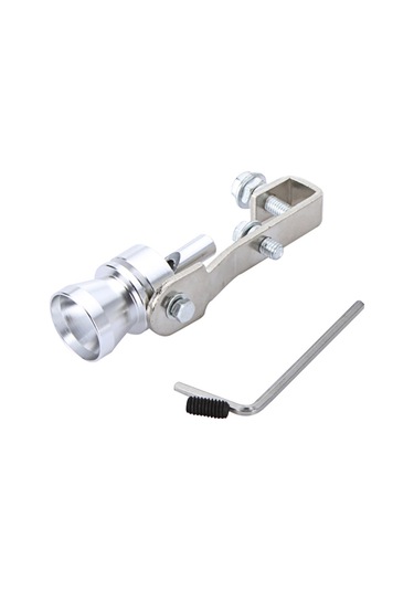 Moveevo Alüminyum Turbo Sesli İşaretleyici M Boy, Gümüş - Araç, Motosiklet Borusuna Kolay Kurulum, Yüksek Ses Kalitesi