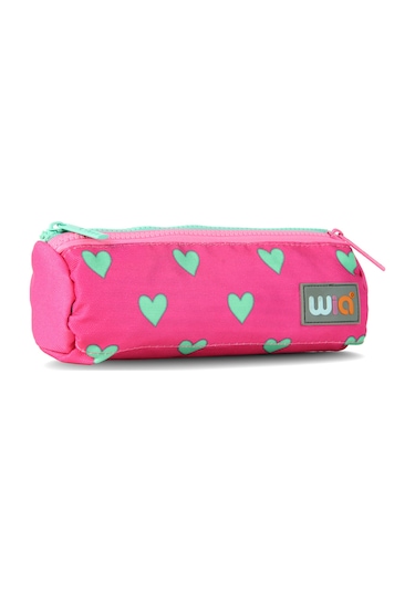 Wia Kids Kalp Desenli Kız Çocuk Kalemlik Pembe
