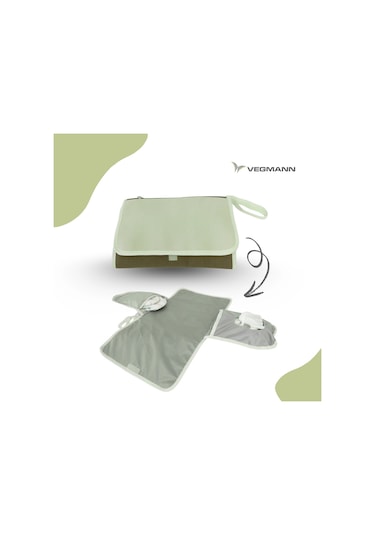 Vegmann Tender Impertex Kumaş Anne Bebek Bakım Sırt Çantası Biberon Termos Gözlü Haki-bej Haki-bej Bej - Haki