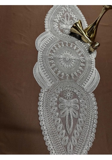 Nivemeshome Kahve İşlemeli Runner Çok Renkli