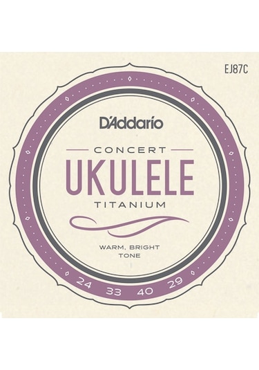 Daddario Ej87C Titanium Ukulele Concert Takım Tel