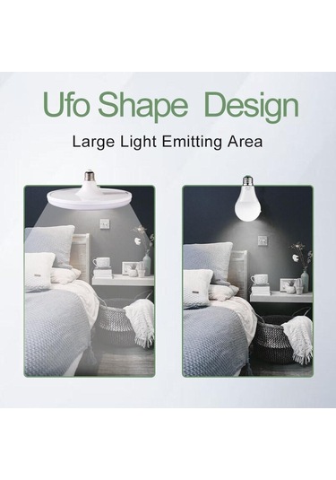 Canmeıjıa Süper Parlak Ufo Led Ampul E27 220v 20w 40w 50w 60w Enerji Tasarruflu Ufo Işık Tavan Işıkları Mutfak Oturma Odası İçin 50w 2pcs