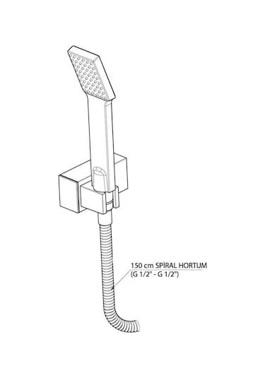 Gpd Askılı Duş Seti -Dst26 Krom