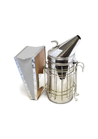 Symbee Çelik Paslanmaz Arı Duman Makinesi - Isı Korumalı, Hava Akışı İyi, Arıları Sakinleştirir
