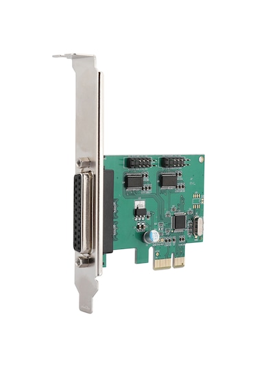 Fosenze Masaüstü Pcı-e Genişletme Kartı - 2 Adet Rs-232 Db9 Seri Port + 1 Adet Db25 Paralel Lpt Port, Wch382 Çip, 2.5 Gbps Bant Genişliği, Çoklu İşletim Sistemi Desteği