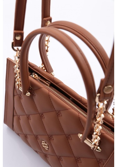 Dgn 657 Kadin Zincirli Çanta 657-2326-R0912 Taba