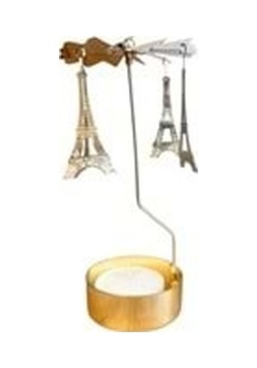 Isı İle Dönen Mumluk Eyfel Kulesi Modeli, Dekoratif Metal