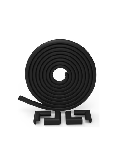 Agubugu Baby Kauçuk 2 Metre Kenar + 4 Adet Köşe 8MM Siyah