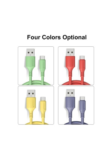 Willowhaven 3a Hızlı Şarj Type-c Kablosu - Güvenli Ve Dayanıklı Kırmızı