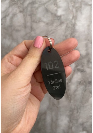 Siyah Parlak Minimal Kişiselleştirilebilir Otel Bungalov Apart An