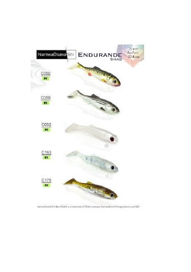 Nanıwaosakashı Endurande Shad 70mm C163