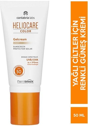 Heliocare Color Gel Light Renkli Güneş Kremi SPF50 50 ML