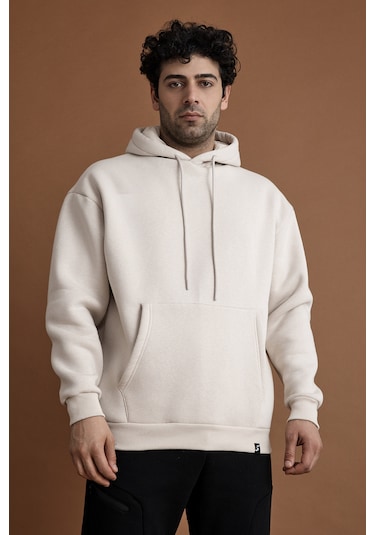Scorp Origin Erkek Hoodie Sweatshirt Bej Standart Çok Renkli