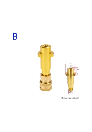 Anatoliadelight 1/4" Basınçlı Yıkama Püskürtme Tabancası, Karcher Hızlı Bağlantı Adaptörü Bordo