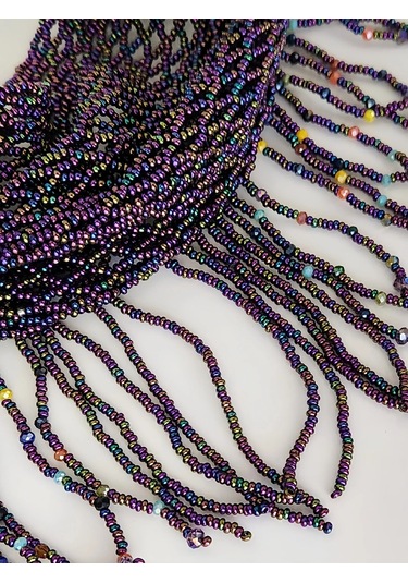 Şal Fular Model Bohem Otantik El Yapımı Kolye Renkli