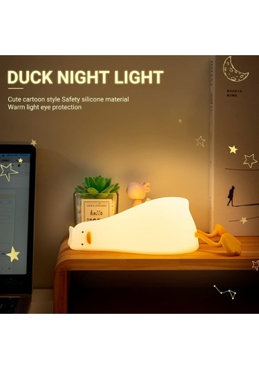 River World Gece Lambası Tasarımı Yatan Ördek Model Çok Renkli