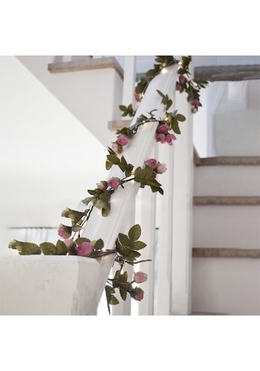 Dancemonkey Dekoratif Yapay Çiçekli Asma Led Dize Peri Işıkları 545872499 , Gölgeli Peri Işıkları 1 Adet Polisilikon 2v