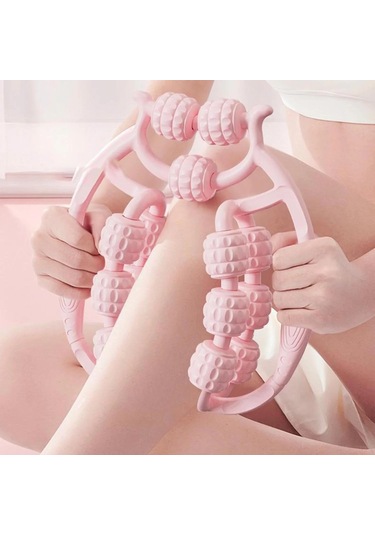 15 Tekerlekli Bacak Boyun Kol Masaj Aleti 4741 Açık Mavi