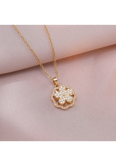 Bayan Kolye: Moda Estetiği Titanyum Çelik Kolye No.281 Çok REnkli