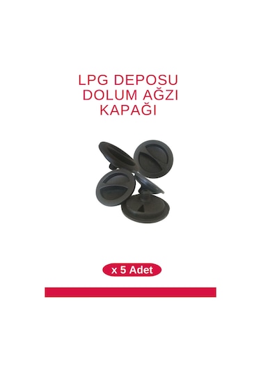 Atiker Lpg Depo Dolum Ağzı Kapağı Ince Diş 5 Adet