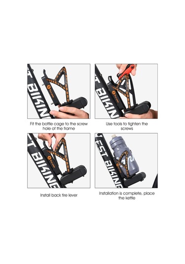 West Bıkıng Bisiklet Çok Amaçlı Şişe Tutucu Lastik Kolu Alet Kutusu Siyah Beyaz Siyah - Beyaz